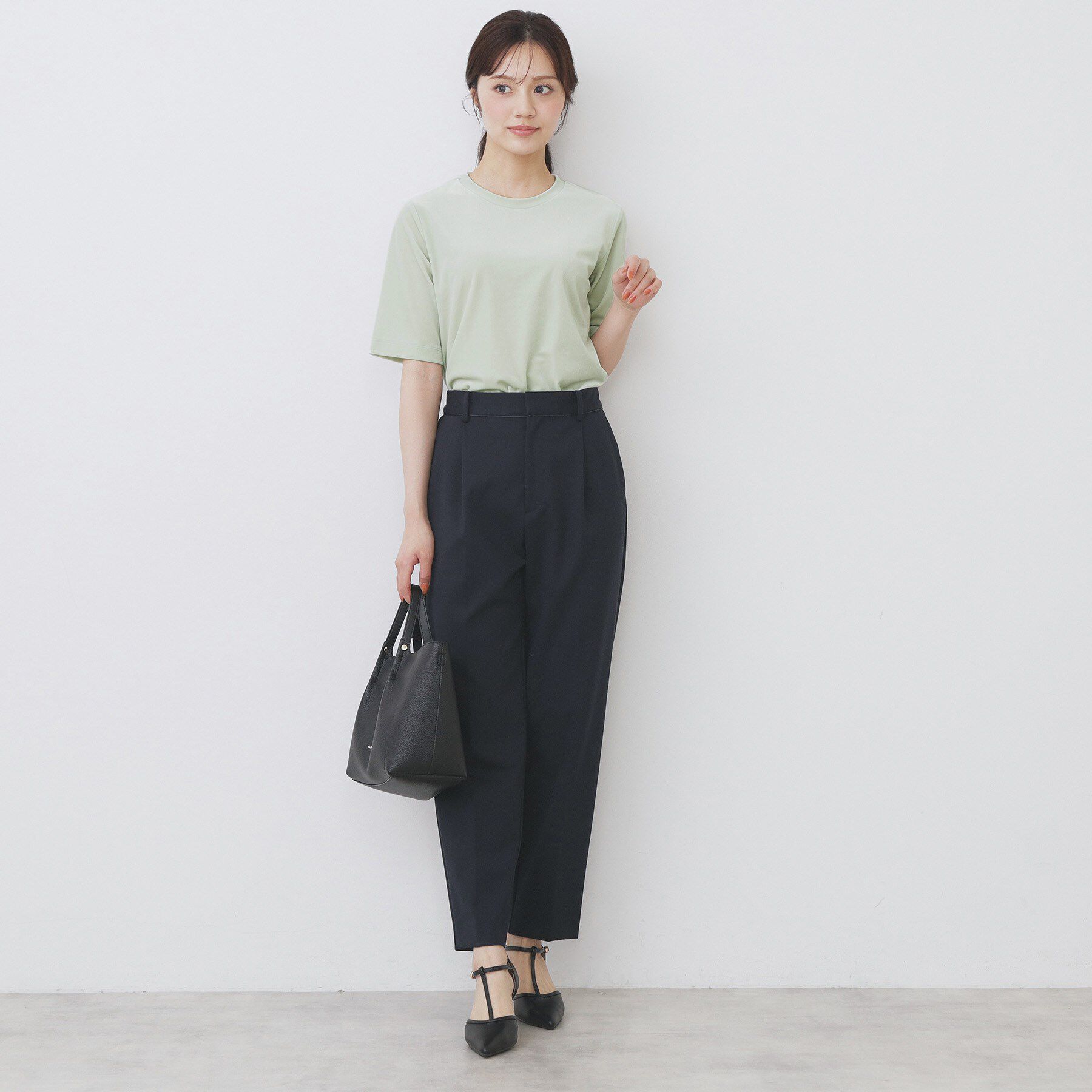 index「《andGIRL掲載》ベロアボクシーTシャツ【洗濯機洗い可】」|Tシャツ・カットソー|