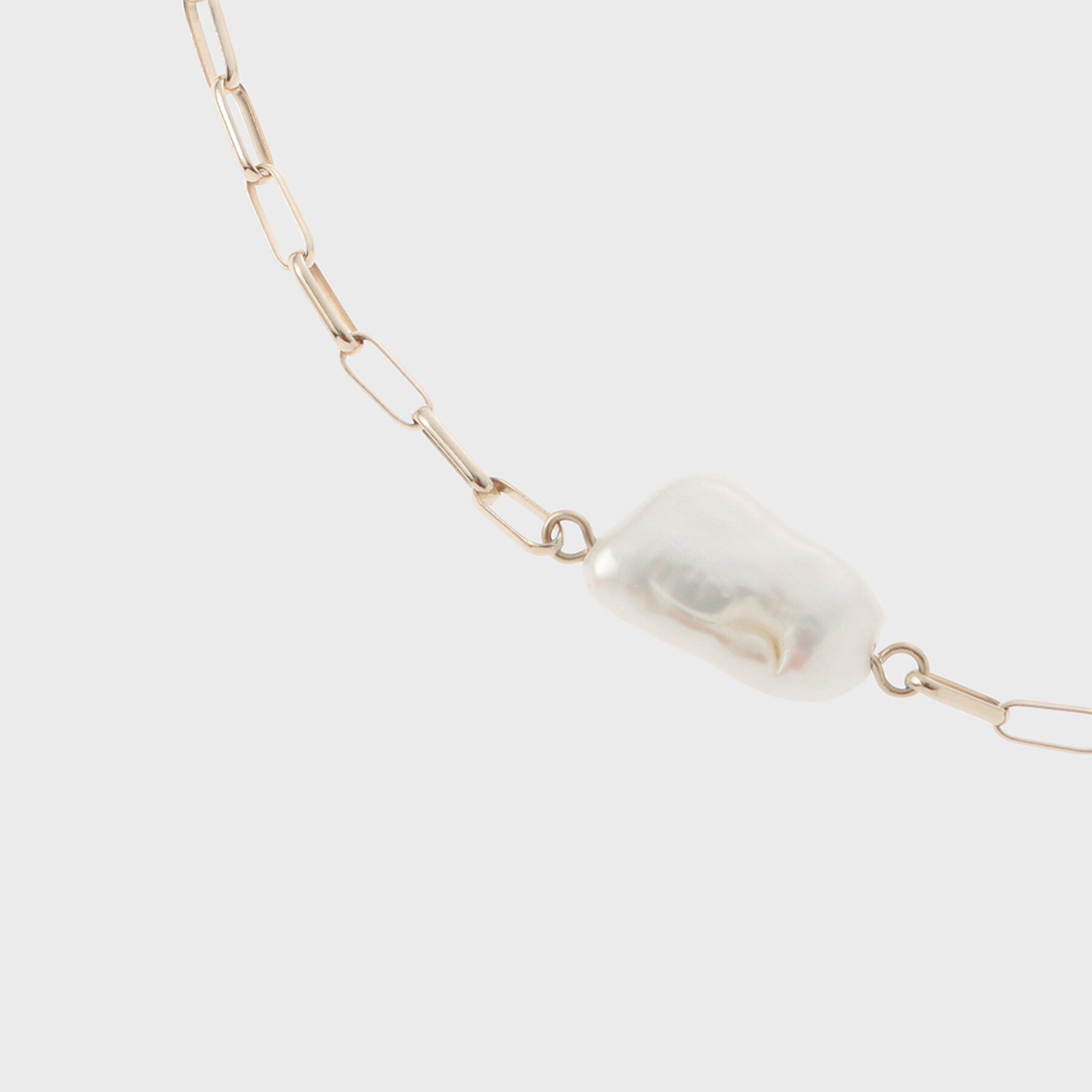 COCOSHNIK「K10バロック淡水パール ステーション ブレスレット」|ブレスレット・バングル|