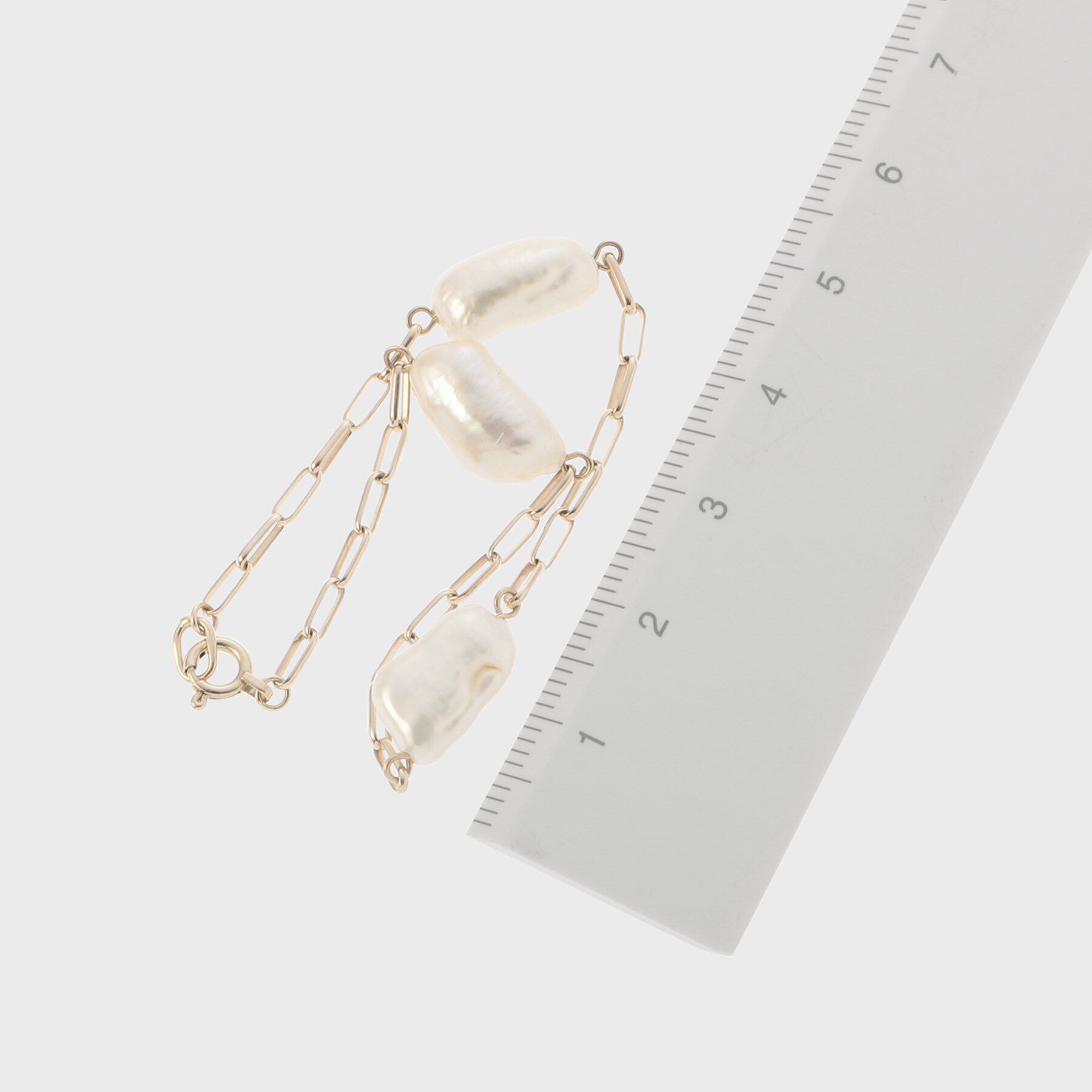 COCOSHNIK「K10バロック淡水パール ステーション ブレスレット」|ブレスレット・バングル|