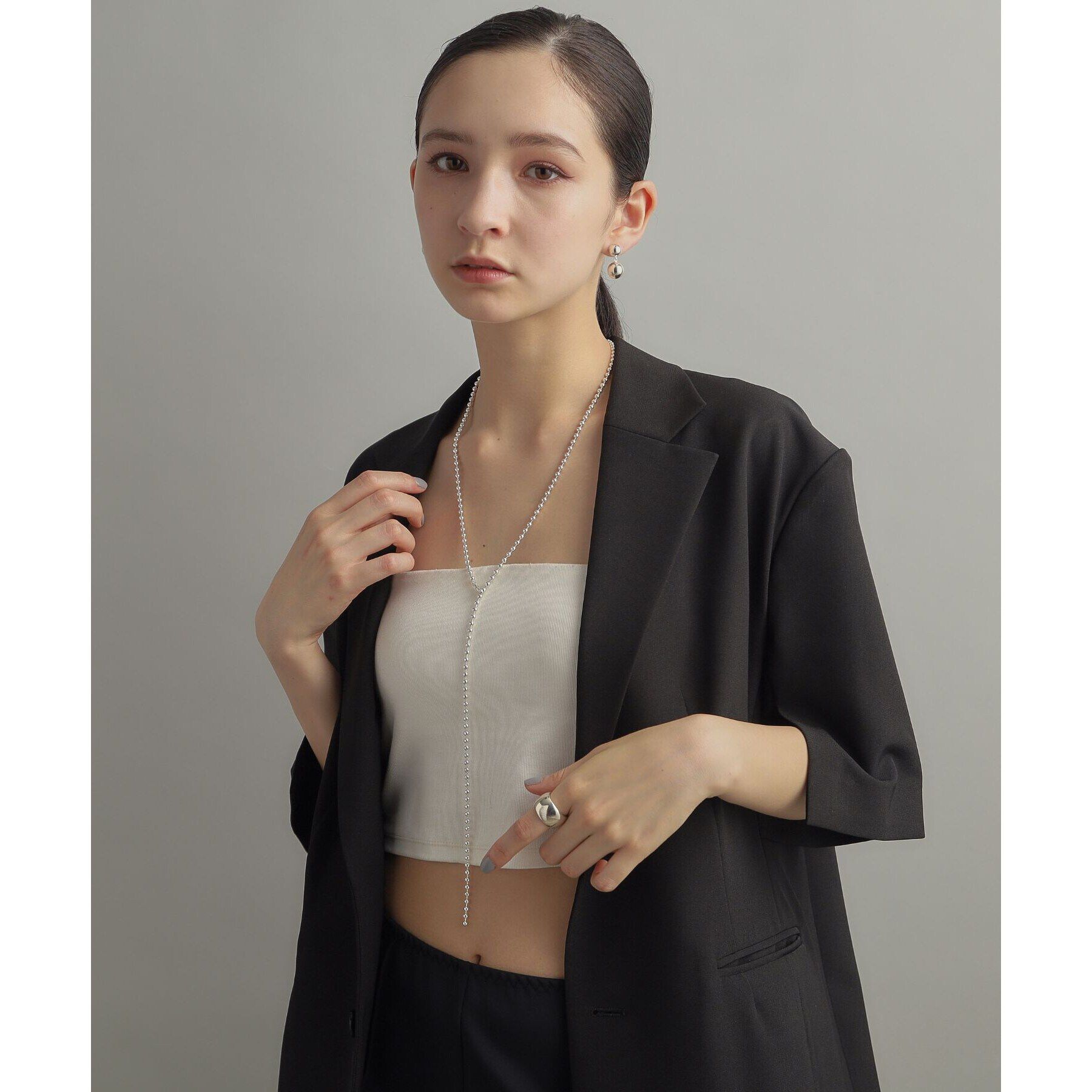 COCOSHNIK ONKITSCH「シルバー ボリュームリング ドーム」|リング|