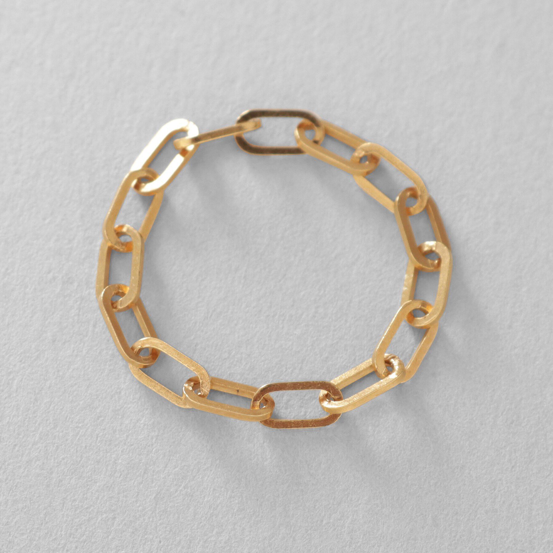 COCOSHNIK ONKITSCH「シルバー チェーンリング フラットケーブル GP」|リング|