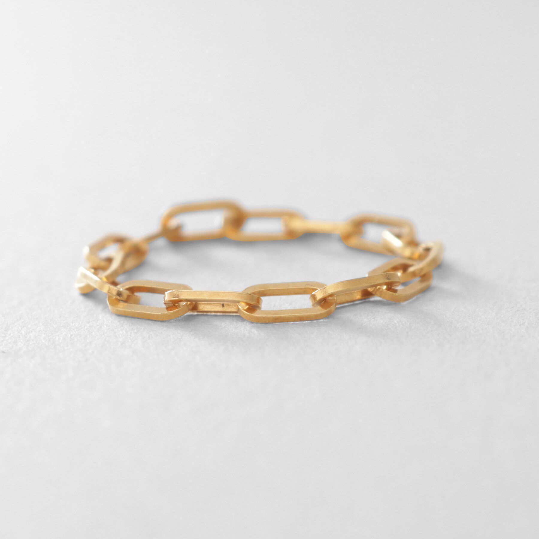 COCOSHNIK ONKITSCH「シルバー チェーンリング フラットケーブル GP」|リング|