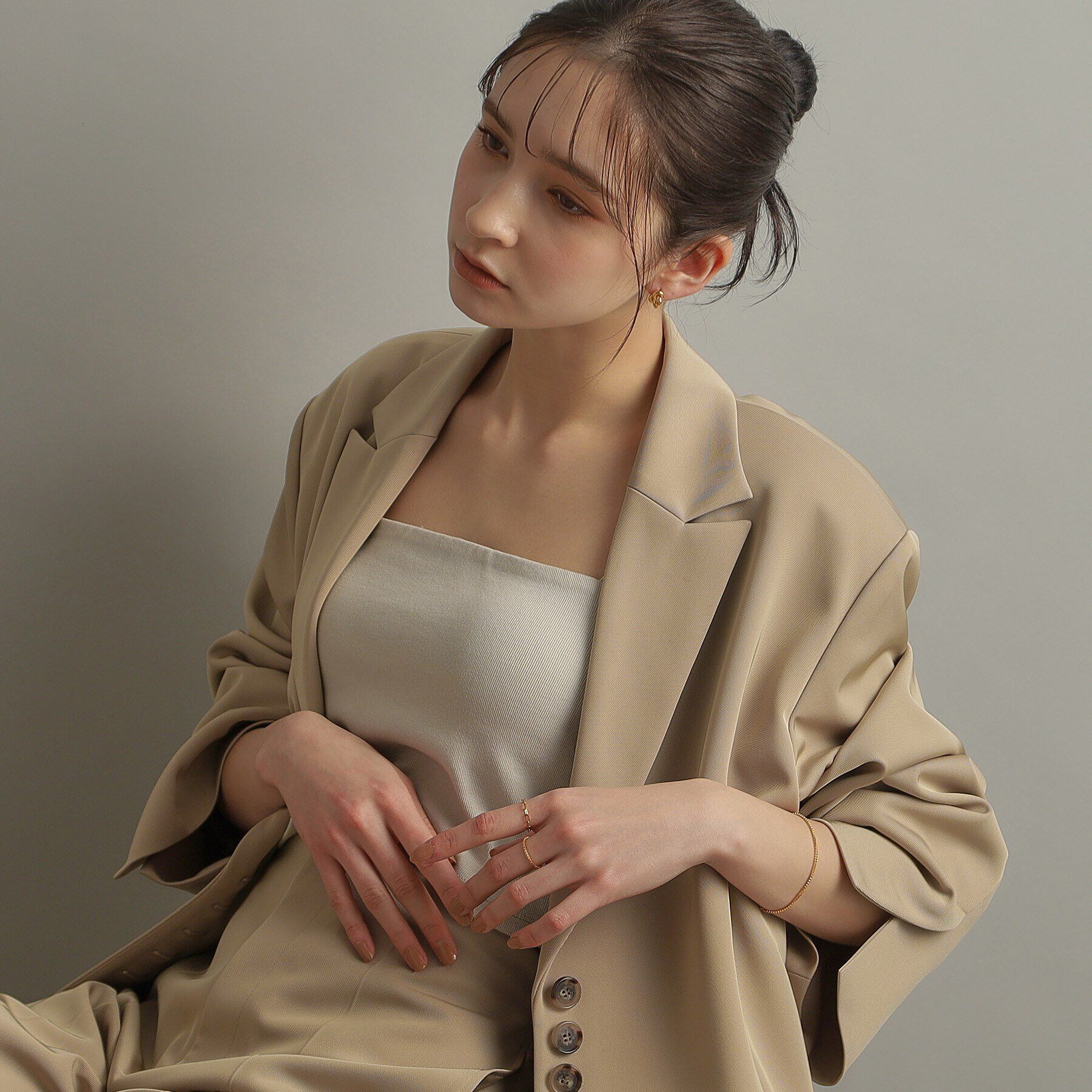 COCOSHNIK ONKITSCH「シルバー チェーンリング フラットケーブル GP」|リング|