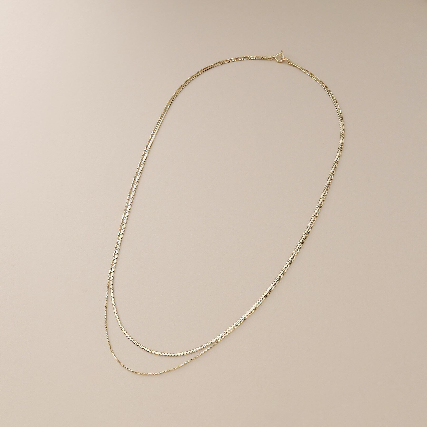 COCOSHNIK「K10ベネフラット&times;ベネレイヤード ネックレス」|ネックレス|