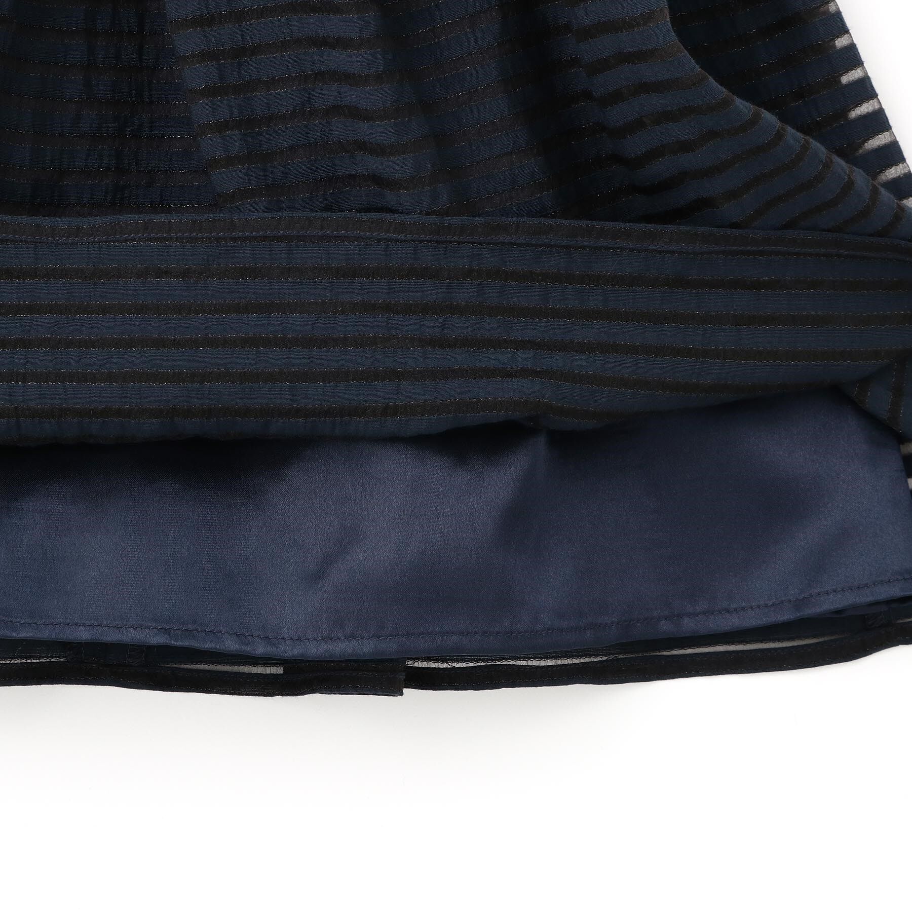 SHOO･LA･RUE「【110-130cm/3点セット/セレモニー/入卒】シアーボーダーワンピース」|その他|