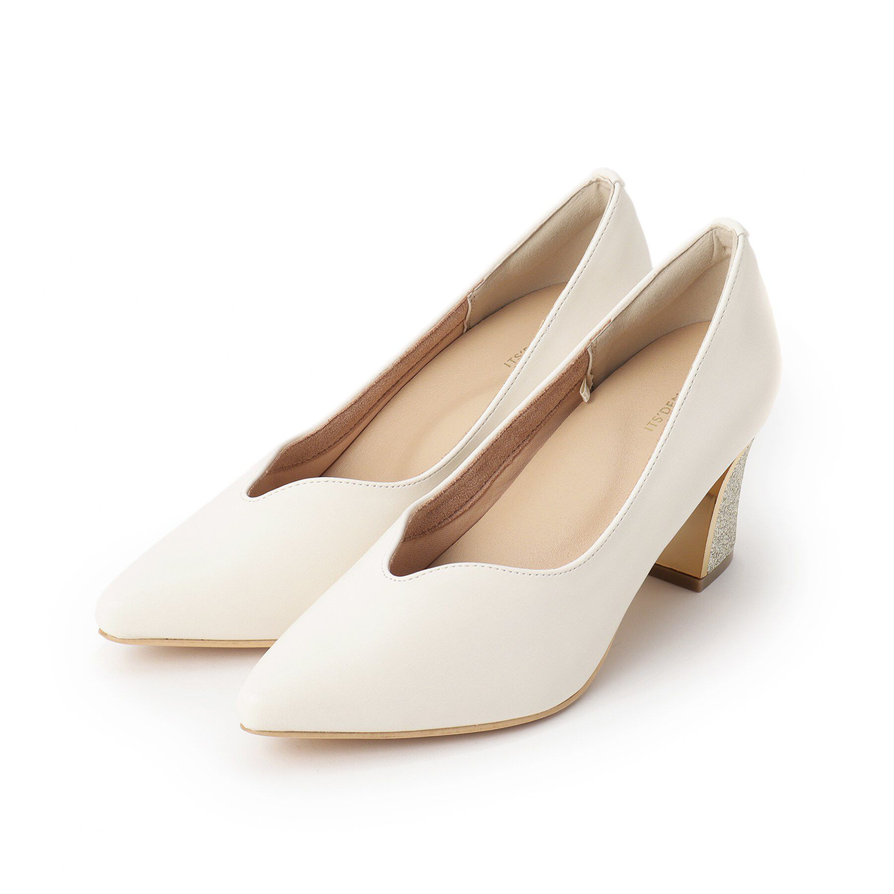 ITS&rsquo;DEMO「【疲れにくい／静音】ベーシックパンプス」|パンプス|アイボリー(004)