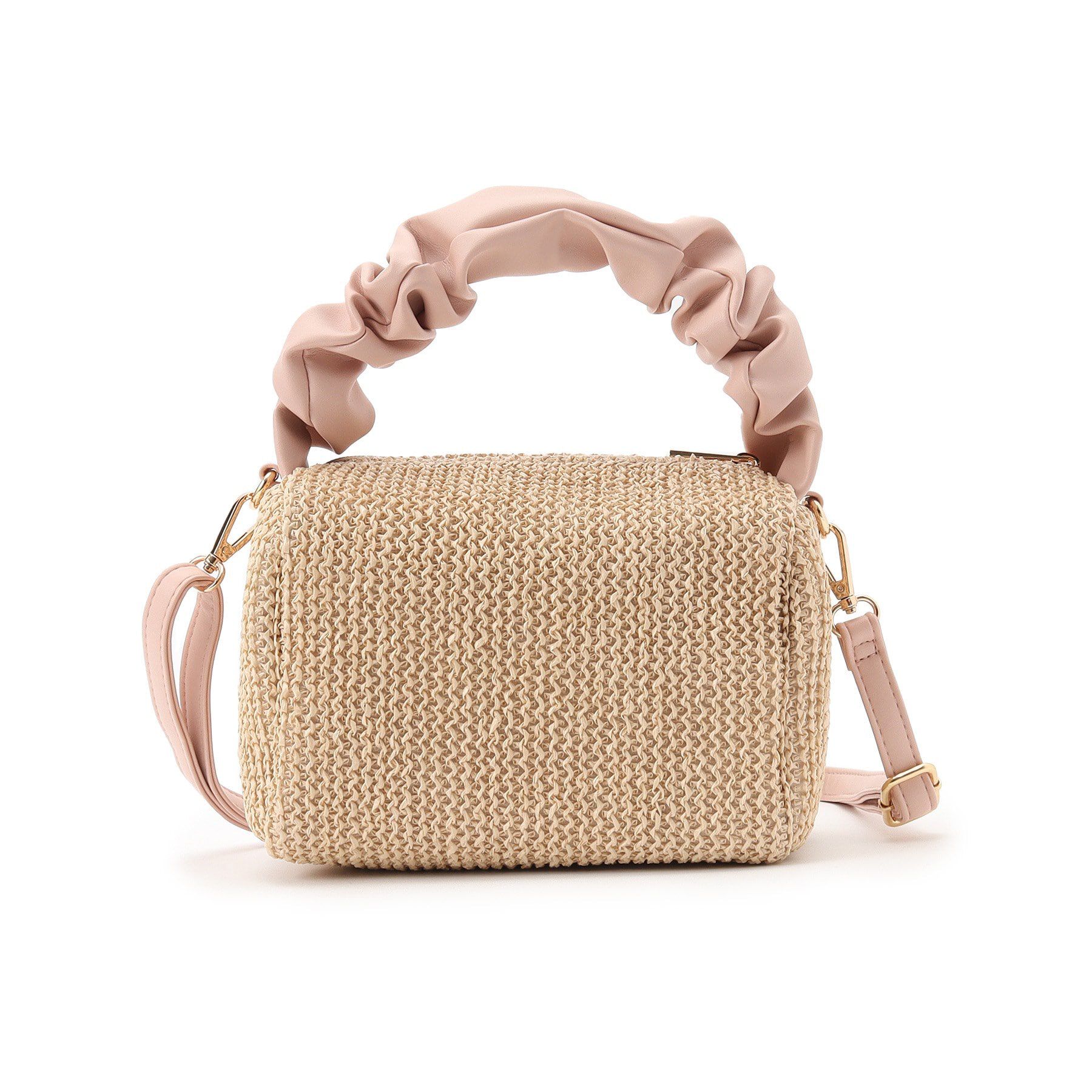 Ober Tashe「スクエア ギャザーハンドル カゴバッグ 2wayショルダーバッグ」|ショルダー・メッセンジャー|