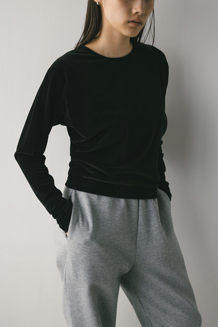 STYLEMIXER「メッシュベロアロンT」|Tシャツ・カットソー|