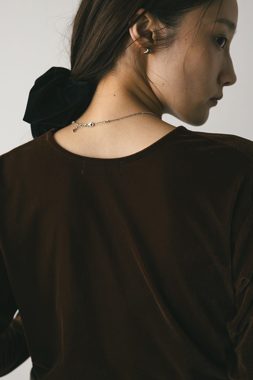 STYLEMIXER「メッシュベロアロンT」|Tシャツ・カットソー|