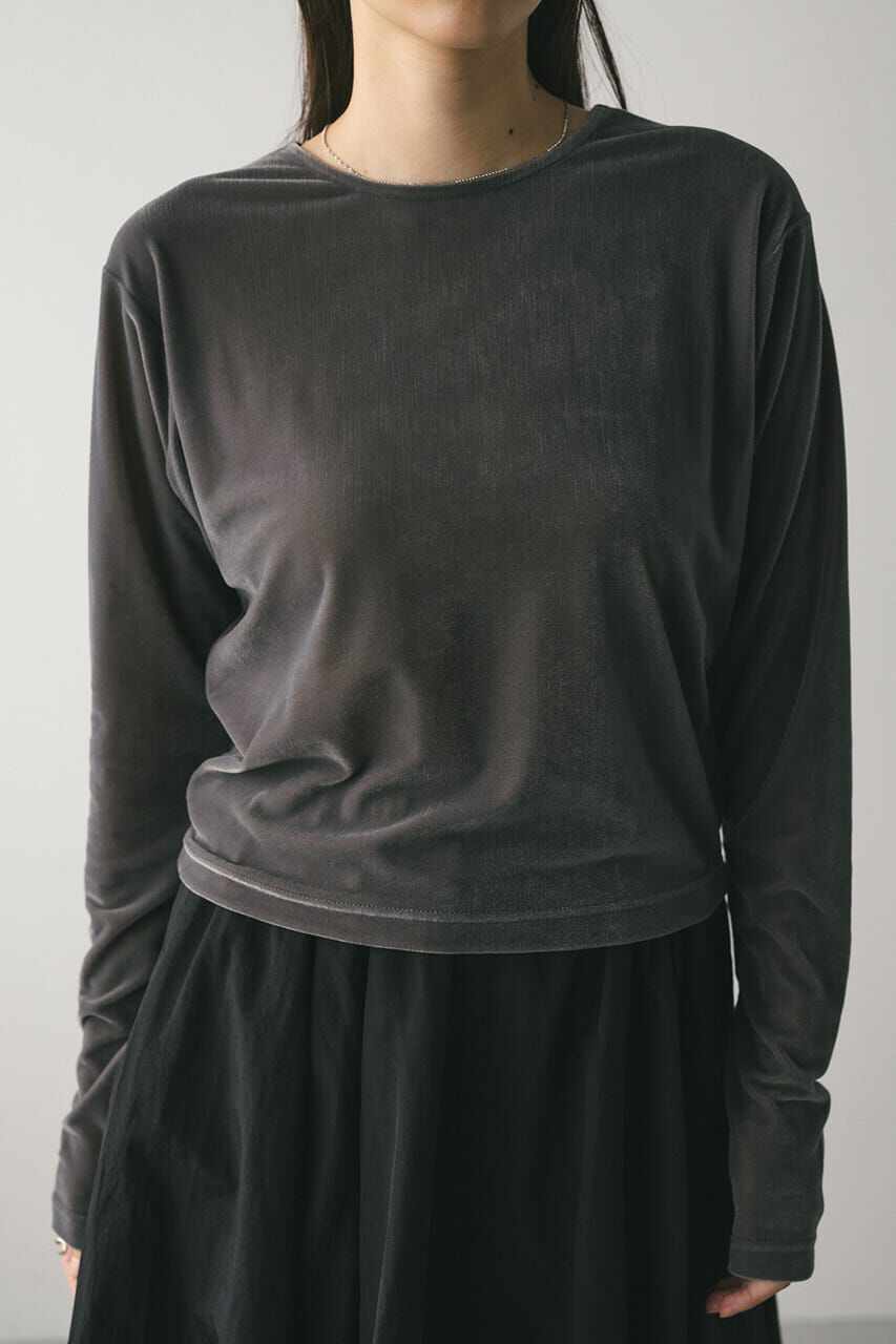 STYLEMIXER「メッシュベロアロンT」|Tシャツ・カットソー|