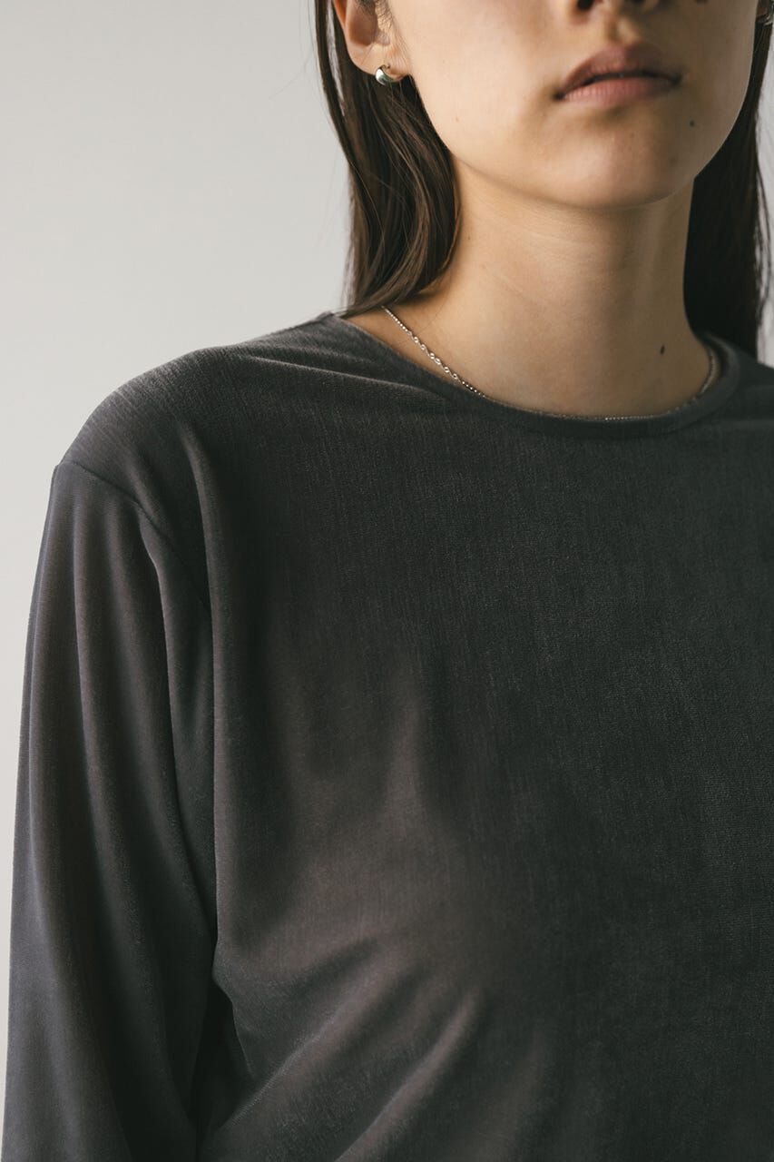 STYLEMIXER「メッシュベロアロンT」|Tシャツ・カットソー|