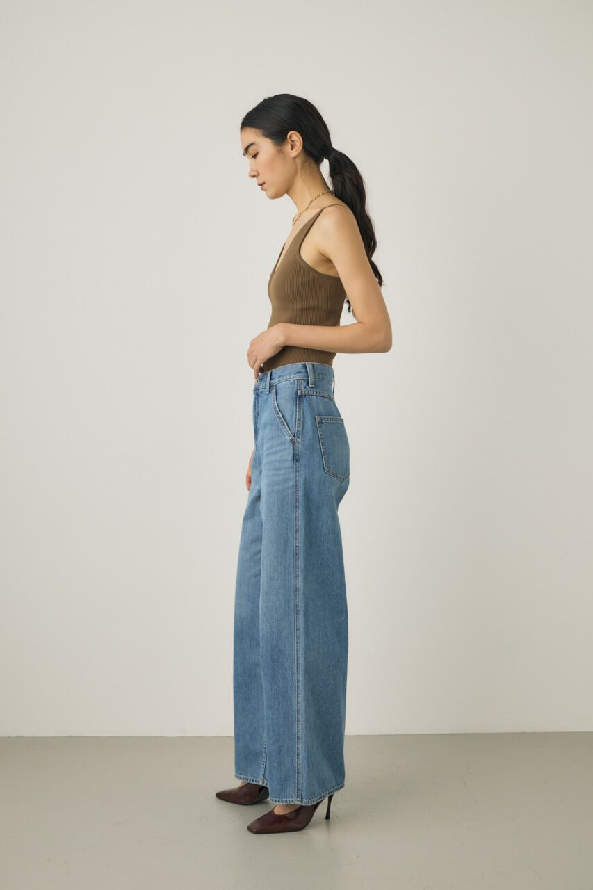 MOUSSY「ルーズストレートデニムパンツ　オーガニックコットン使用」|デニム|