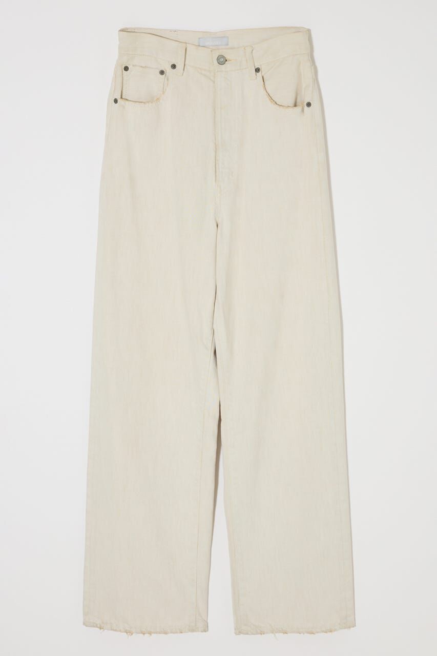 MOUSSY「HW WHT LOOSE STRAIGHT」|デニム|