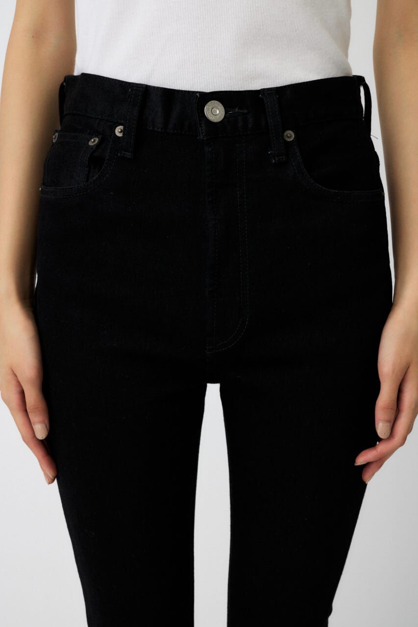 MOUSSY「HW Rebirth BLACK SKINNY」|デニム|