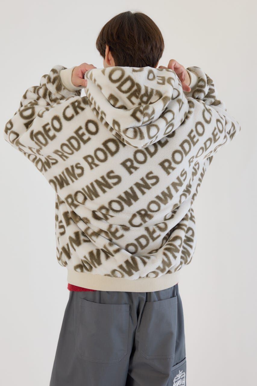 RODEO CROWNS「オールオーバーロゴファーブルゾン」|ブルゾン・スタジャン|