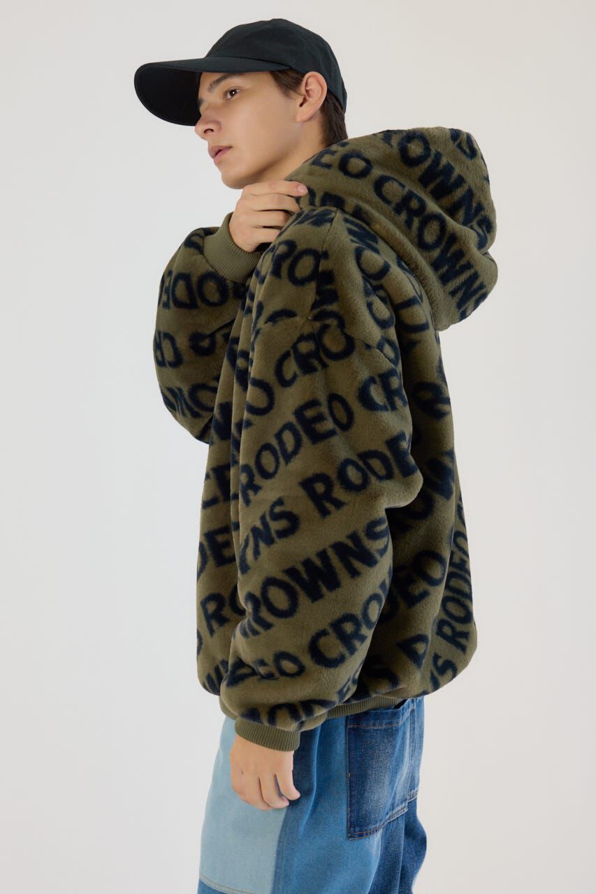 RODEO CROWNS「オールオーバーロゴファーブルゾン」|ブルゾン・スタジャン|