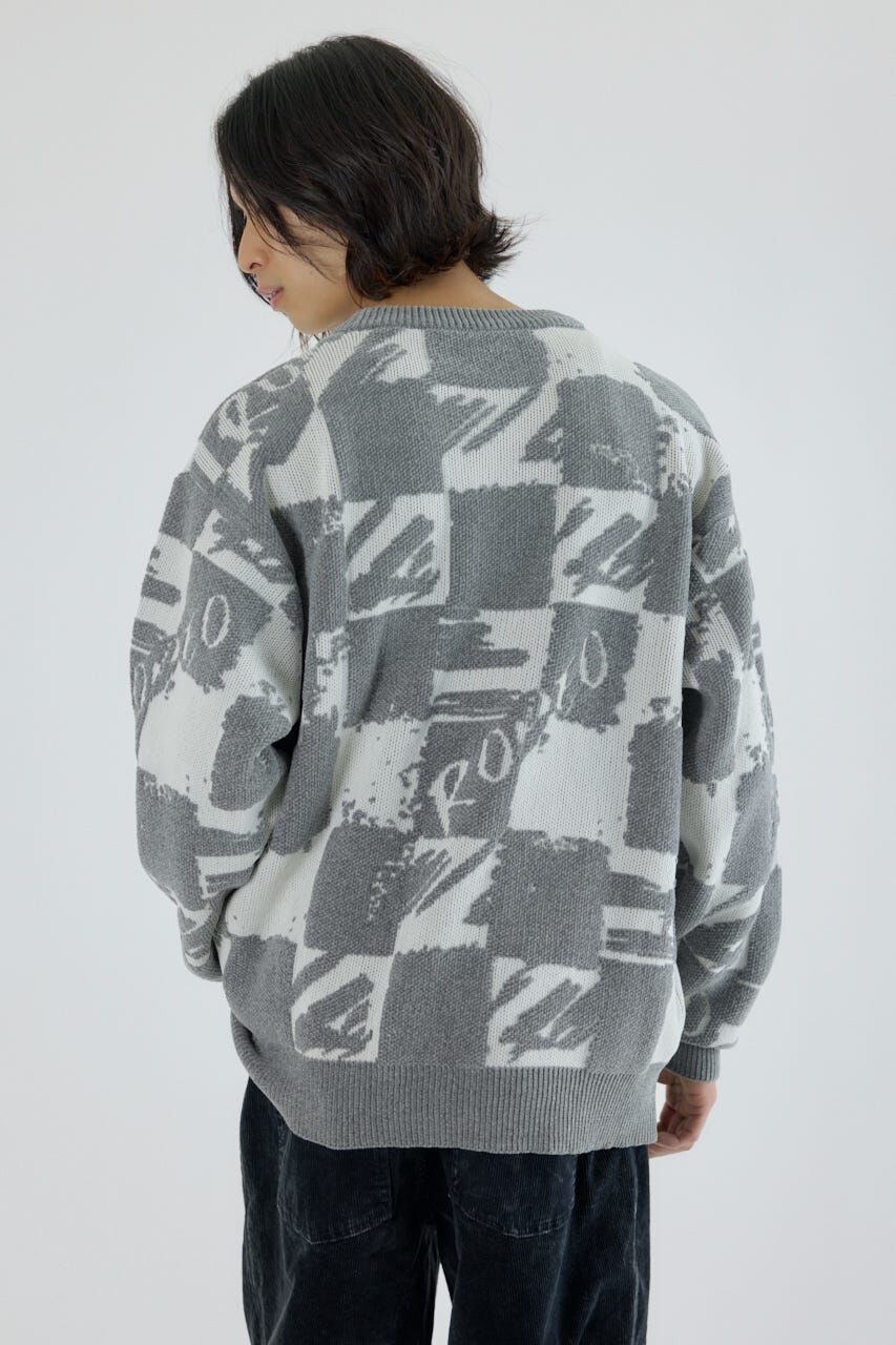 RODEO CROWNS「ブロークンチェックニット」|ニット・セーター|