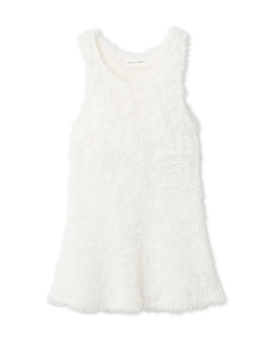 SNIDEL HOME「シャギーカップインタンクトップ」|ルームウェア|WHT