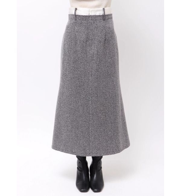 MERCURYDUO「ウエストレイヤードナロースカート」|スカート|