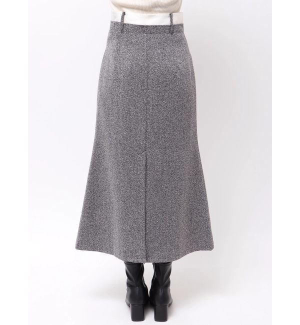 MERCURYDUO「ウエストレイヤードナロースカート」|スカート|