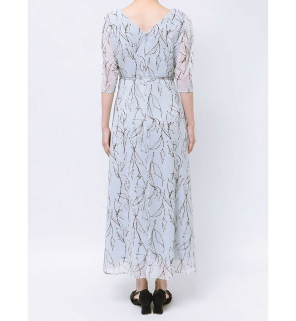 LAGUNAMOON「アシンメトリーネックラインプリントワンピース」|ワンピース|