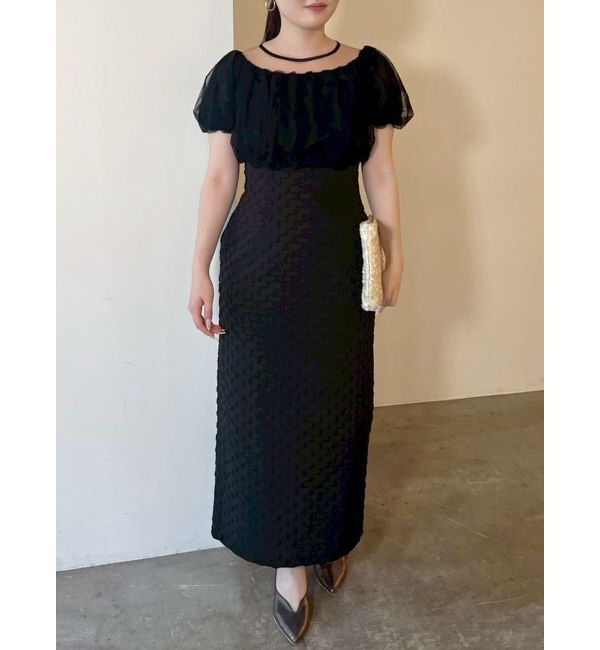 LAGUNAMOON「LADYシアーボレロレイヤードワンピース」|ドレス|