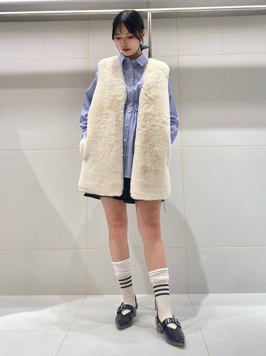 FURFUR「【WEB限定カラー】ダブルストラップバブーシュ」|パンプス|