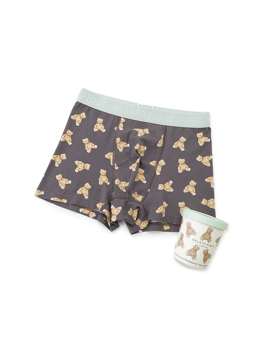 GELATO PIQUE HOMME「【HOMME】ベア柄ボクサーパンツ」|インナー|DGRY