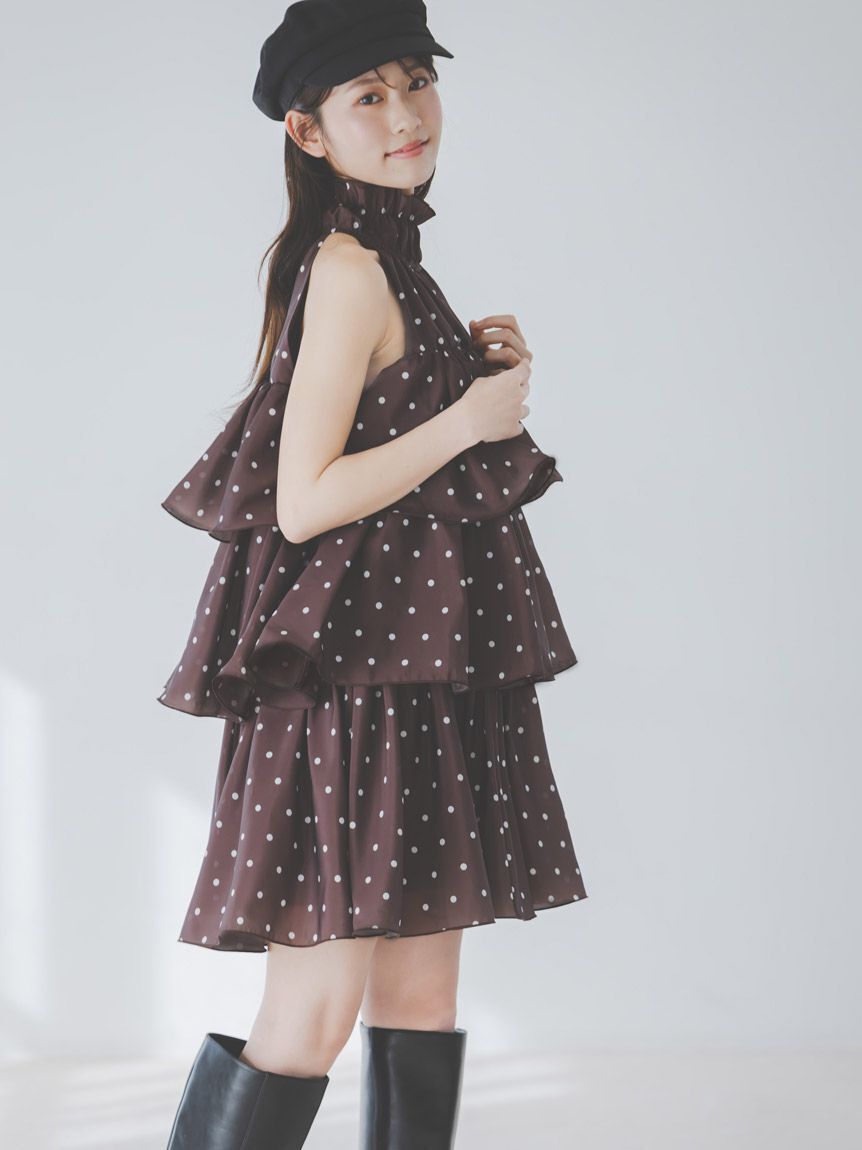 SNIDEL「ボリュームエアリーミニワンピース」|ワンピース|