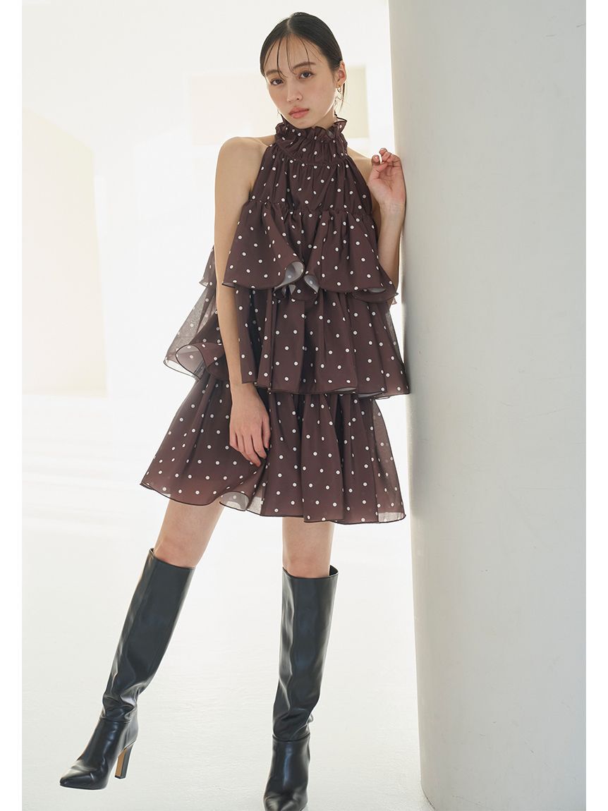 SNIDEL「ボリュームエアリーミニワンピース」|ワンピース|