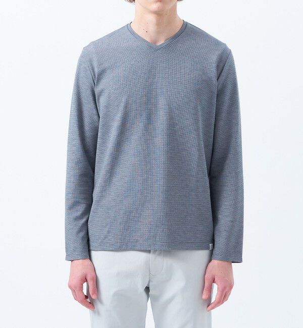 MACKINTOSH PHILOSOPHY「ストレッチミラノリブ VネックロンＴ」|Tシャツ・カットソー|