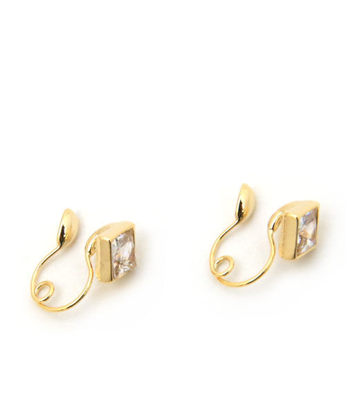 colleca la「ループフィット・スクエアビジューのイヤリング」|イヤリング|