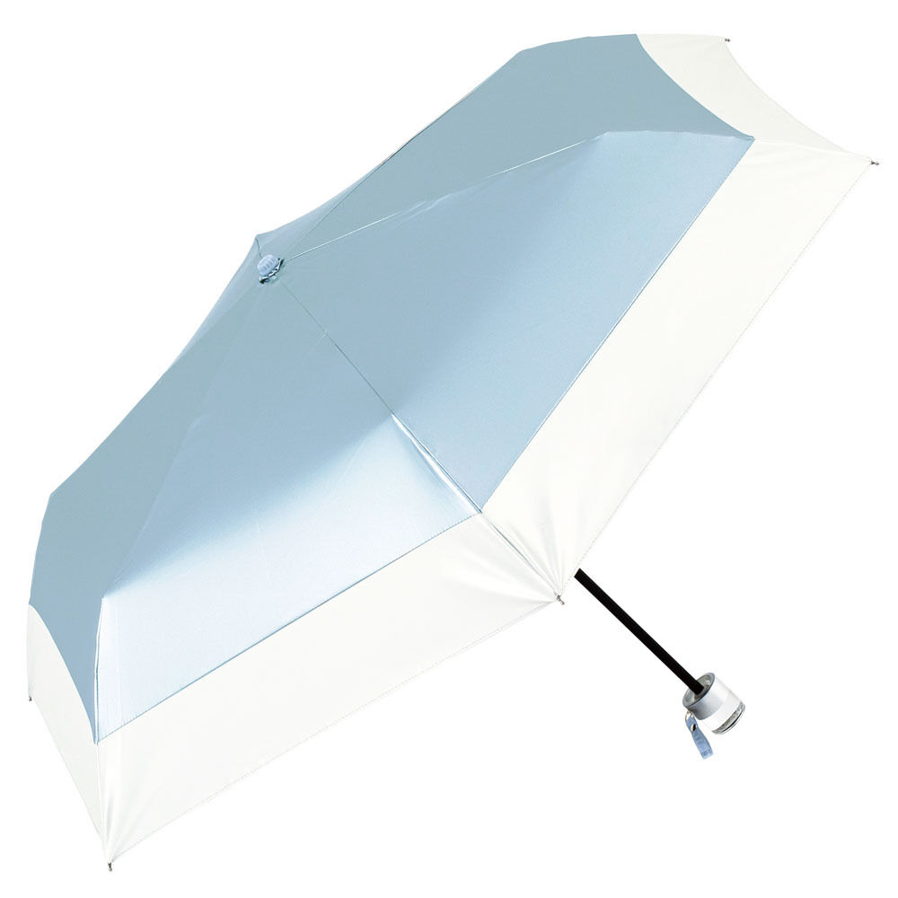 BACKYARD FAMILY「because ビコーズ パールブ 折りたたみ傘 軽量 レディース 通販 雨傘 日傘 傘 かさ」|傘|ブルー2