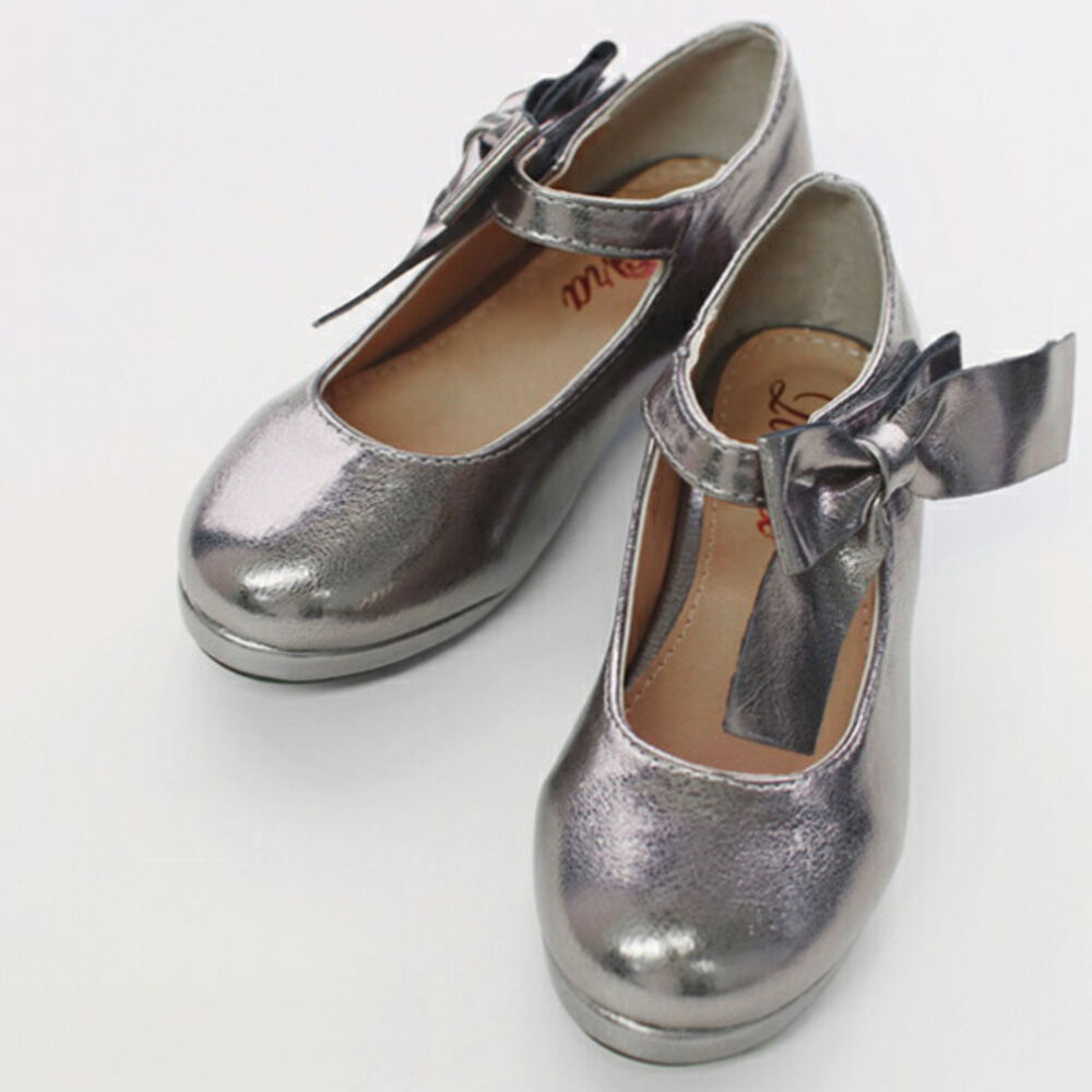 BACKYARD FAMILY「キッズ フォーマルシューズ 女の子 通販 ドレスシューズ 07021902 フォーマル靴 パンプス」|スリッポン|シルバー1