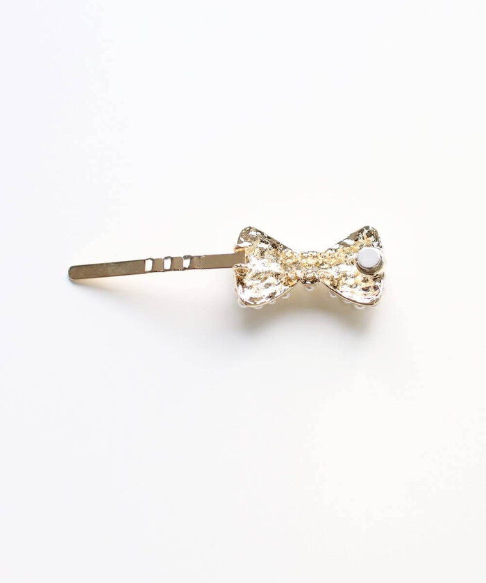 BACKYARD FAMILY「Rora ヘアクリップ キッズ 通販 サラン リボンヘアクリップ ヘアピン 髪飾り 髪留め パール」|その他|