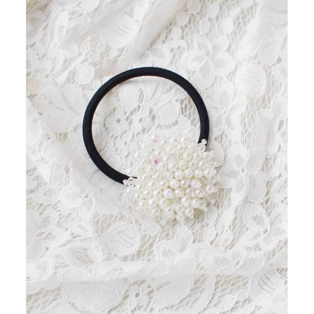 BACKYARD FAMILY「ヘアゴム キッズ キラキラ 通販 ヘア ゴム 髪飾り 子供 子ども こども 子供用 女の子 卒園式」|その他|ホワイト1