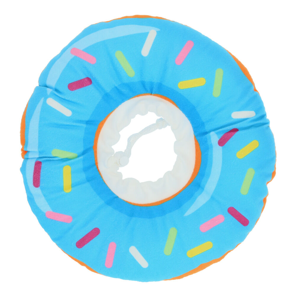 BACKYARD FAMILY「エリザベスカラー ソフト 通販 犬 猫 いぬ ネコ グッズ おしゃれ かわいい ドーナツ 小型犬」|その他|ブルー1