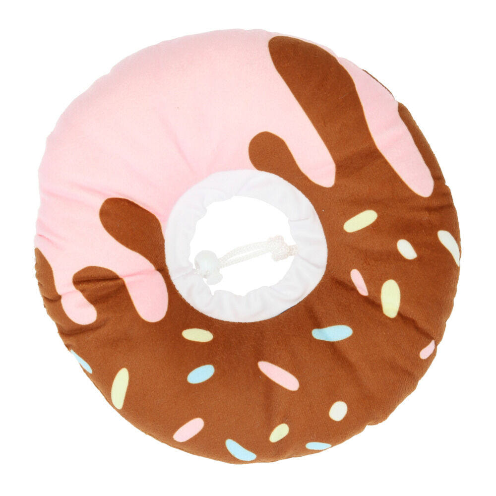 BACKYARD FAMILY「エリザベスカラー ソフト 通販 犬 猫 いぬ ネコ グッズ おしゃれ かわいい ドーナツ 小型犬」|その他|ピンク3