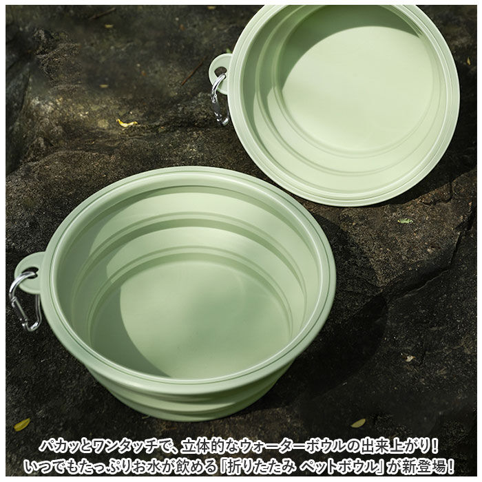 BACKYARD FAMILY「ペット 折り畳み ボウル 通販 シリコンボウル フードボール 食器 えさ皿 ペット食器 餌皿」|その他|