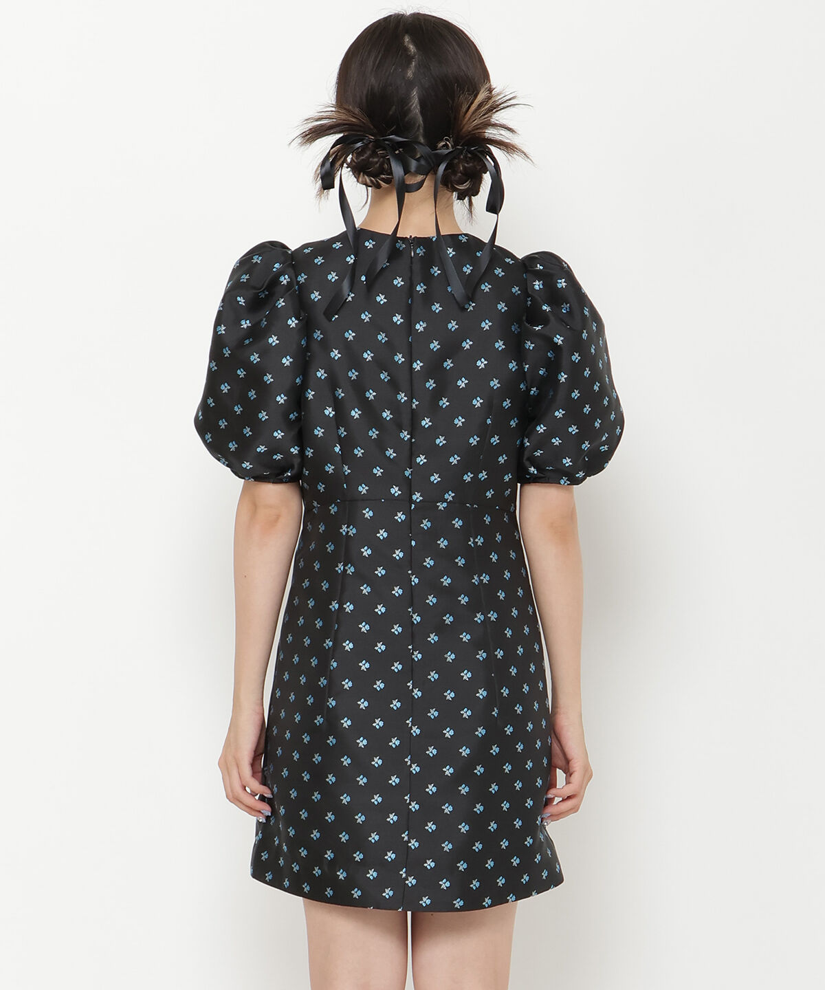 REDYAZEL「ジャガードフラワーミニワンピース」|ワンピース|