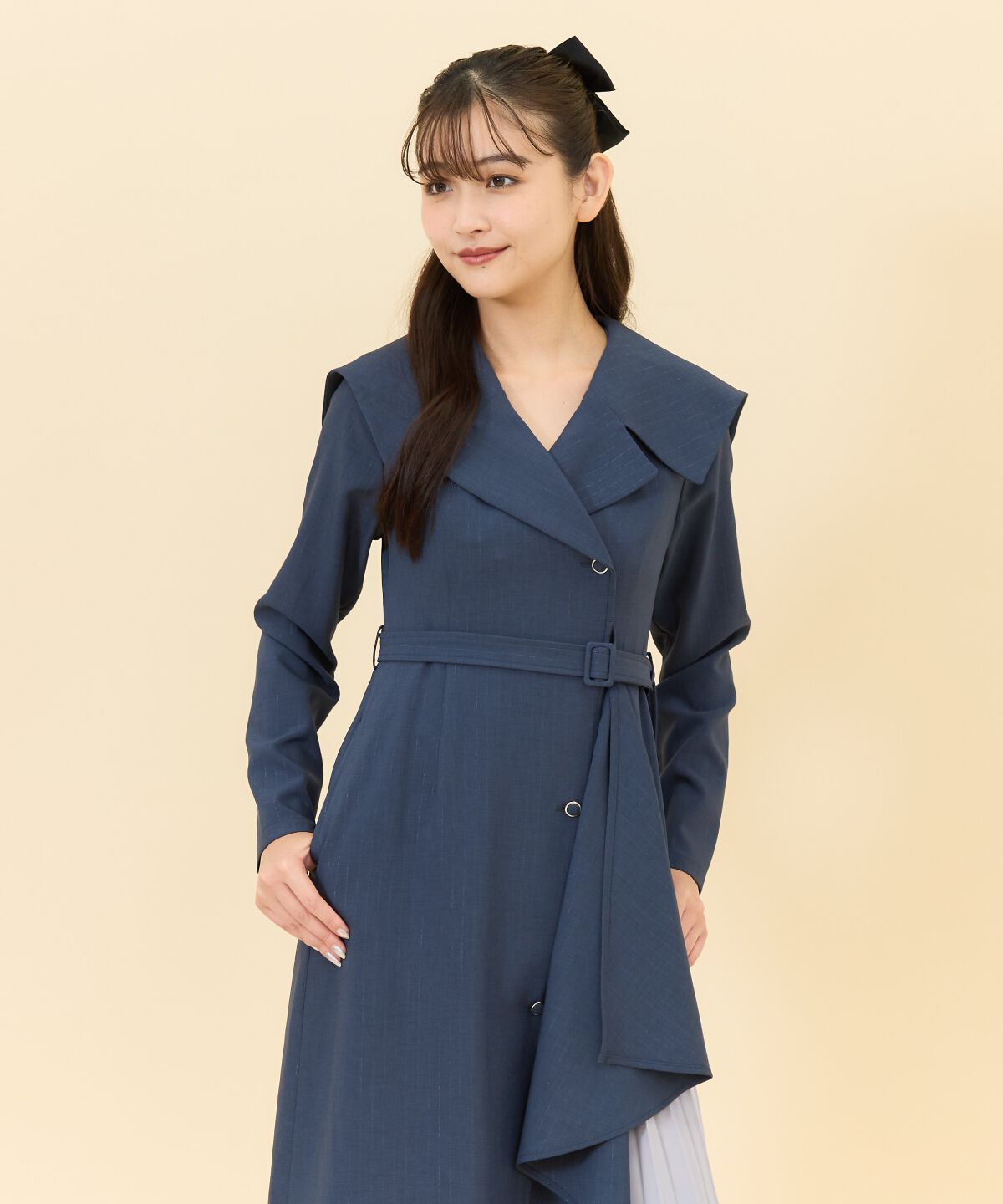 REDYAZEL「アシメデザインセーラープリーツワンピース」|ワンピース|