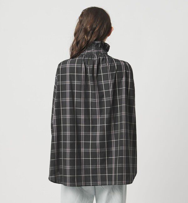 UNITED ARROWS「【別注】＜dahl&rsquo;ia＞チェック フリルブラウス」|シャツ・ブラウス|