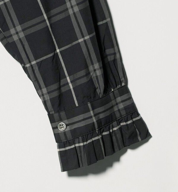 UNITED ARROWS「【別注】＜dahl&rsquo;ia＞チェック フリルブラウス」|シャツ・ブラウス|