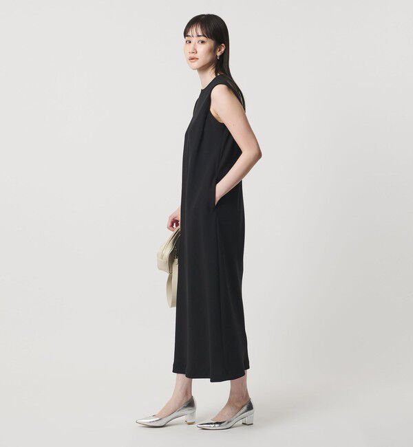 UNITED ARROWS「Drapy タック ノースリーブワンピース ‐ウォッシャブル‐」|ワンピース|