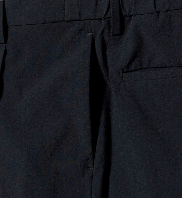 UNITED ARROWS「ウェザーコンフォート タフタ 1プリーツ キャロットパンツ 撥水 ストレッチ」|スラックス|
