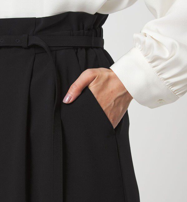 UNITED ARROWS green label relaxing「［size SHORTあり］パウドレ ベルト付き タイト スカート ウォッシャブル ストレッチ」|タイト|