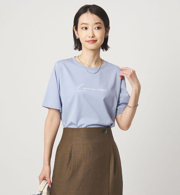 UNITED ARROWS green label relaxing「ロゴ ショートスリーブ プルオーバー カットソー 接触冷感」|Tシャツ・カットソー|