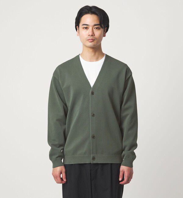 UNITED ARROWS green label relaxing「ポリエステル リンクス Vネック カーディガン」|カーディガン|