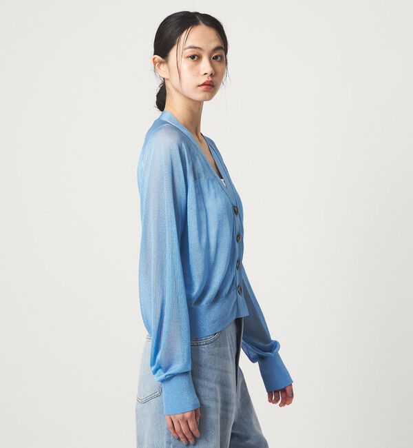 EMMEL REFINES「＜EMMEL REFINES＞EM HW ラメシアー カーディガン」|カーディガン|