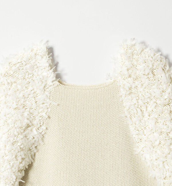 EMMEL REFINES「＜EMMEL REFINES＞EM HW テープヤーン ショートスリーブ ニット」|ニット・セーター|